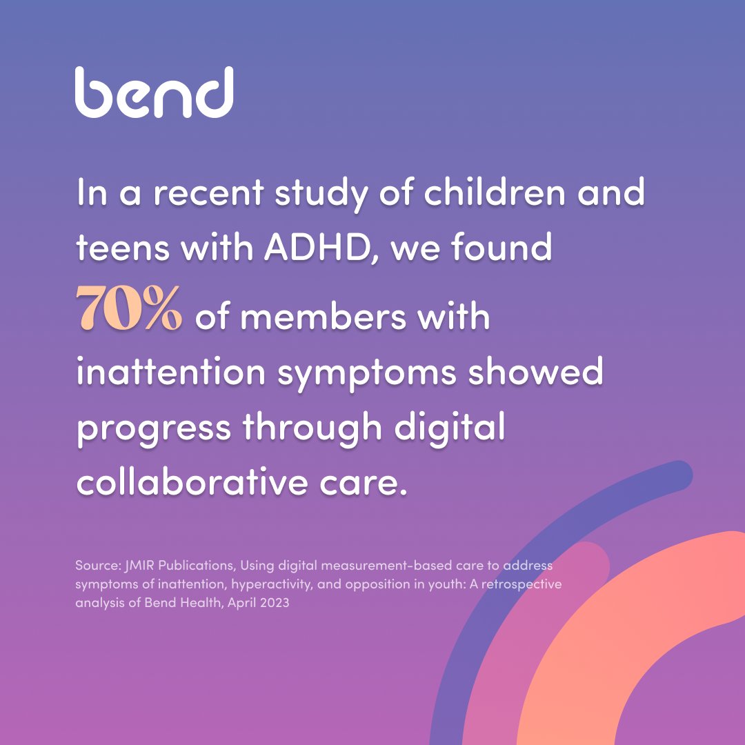 Have you heard about our evidence-based #ADHD care? A #newstudy shows how our measurement-based #collaborativecare model improved symptoms in children and teens with ADHD. Learn more about the study here: bit.ly/41W9AY1