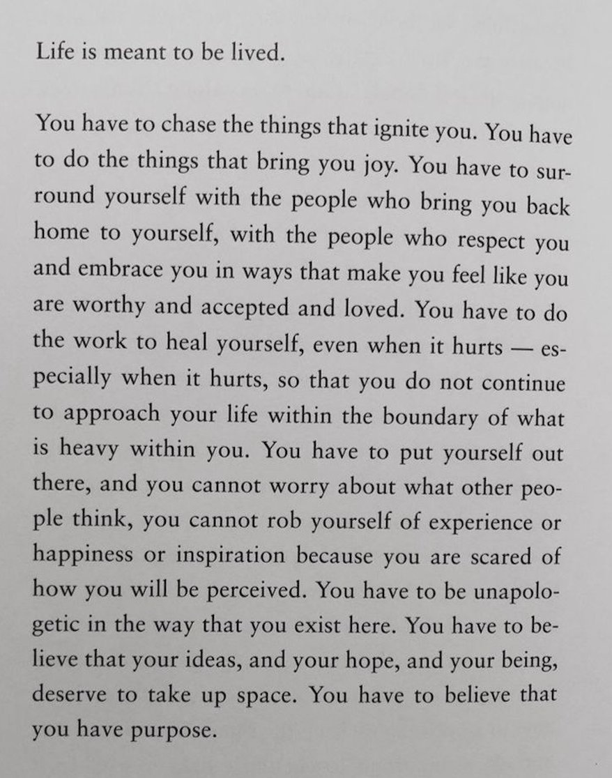 life is meant to be lived