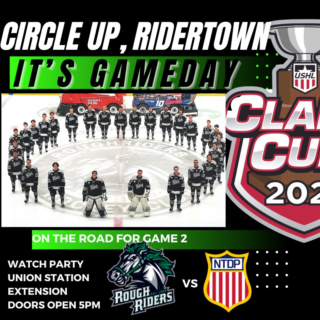 RidertownUSA's tweet photo. After a big win last night, it’s time to circle up for another one! It’s Game Day RiderTown, and there’s a watch party at Union Station Extension! Doors open at 5 pm! 
#letsride  #ridertownusa #ridertownrally https://t.co/p8HoMeFaB4