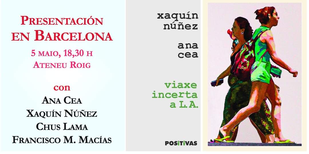 O próximo día 5 de maio presentamos en Barcelona esta publicación, que me satisfai enormemente porque se trata, por primeira vez, dun libro de creación literaria.