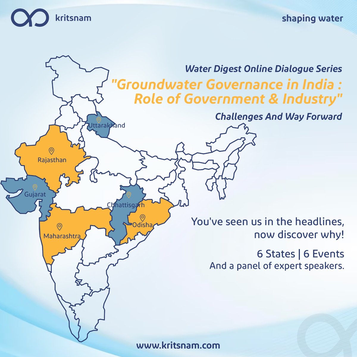 KritsnamTech's tweet photo. Progress with Purpose!

For all the right reasons, and with the right vision, #Kritsnam 
Technology Private Limited embarked on creating a series of events, highlighting all the possible solutions for the existing water issues in states all over India.  

#kritsnamtechnologies https://t.co/DSIfbAOImK