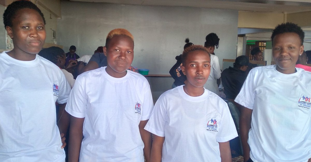 EspodecKenya's tweet photo. And the babies are now officially students at @Cosmetologyke https://t.co/nxBfEX9JcP