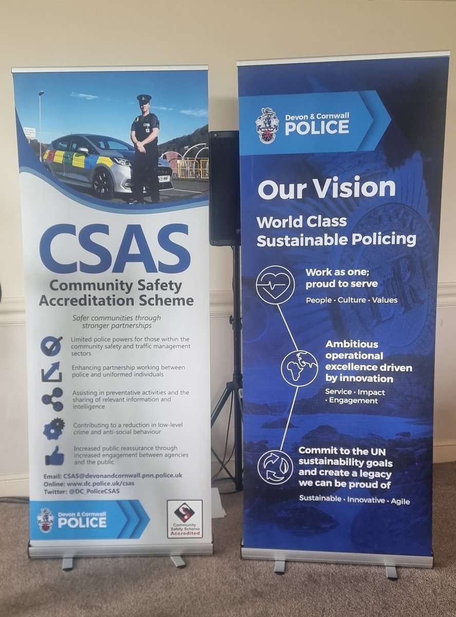 At the #CSASDevDay23 with other <a href="/DC_PoliceCSAS/">Devon and Cornwall Police CSAS Team</a> accredited individuals. 
Focusing on Mental Health first aid this morning and honing skills to help the public we serve.
#oneteam
#saynottoASB
#CSAS 
<a href="/SaferCornwall/">Safer Cornwall</a> <a href="/DC_Police/">Devon & Cornwall Police</a>