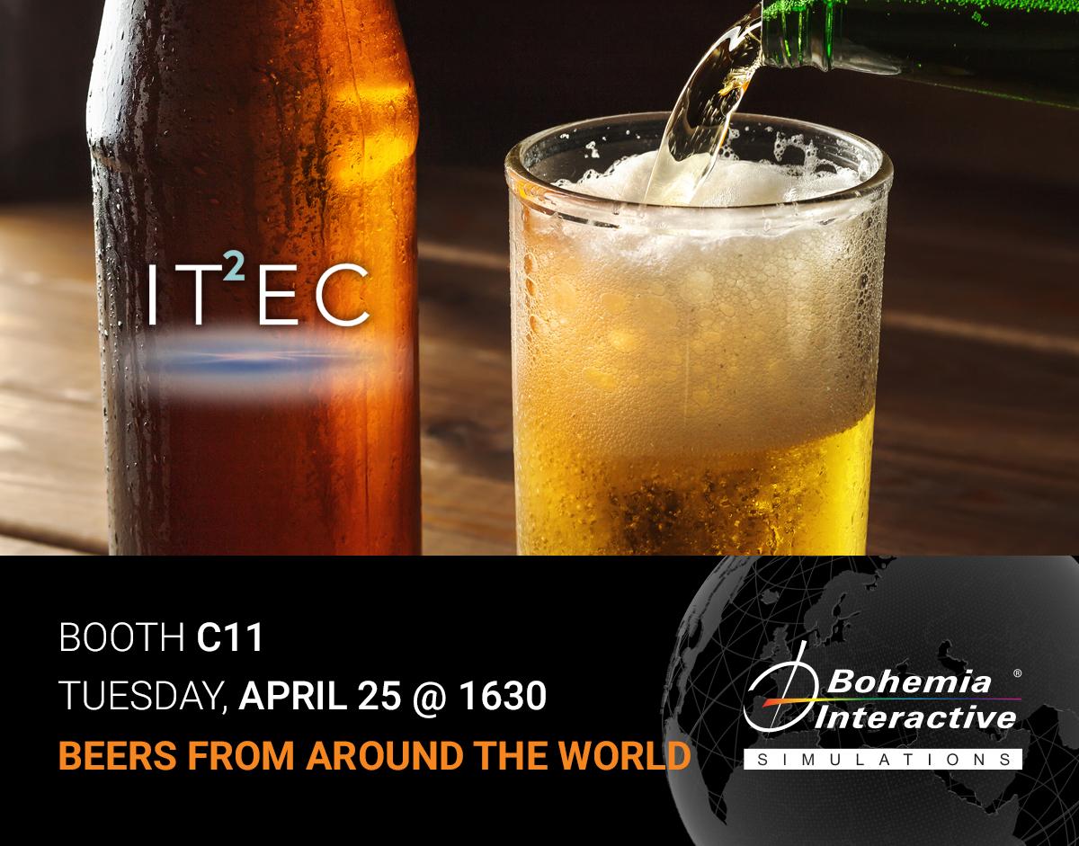 BISimulations's tweet photo. You don’t want to miss “beer o’clock” at BISim’s booth #C11 at #IT2EC2023. Join us for a sampling of beers featuring beers from our office locations around the world starting at 1430.
BISim #TerraSim #milsim #defenceindustry https://t.co/vpWJyPet7F