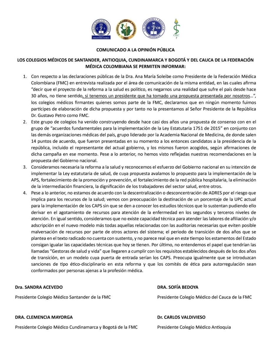 colegiomedicodeantioquia (@colegiomedicod1) on Twitter photo El proyecto de Ley en tránsito en el congreso, no ha contado con la participación de las organizaciones históricas y representativas gremiales de los médicos. Esperemos participar ahora, como técnicos calificados <a href="/RoyBarreras/">Roy Barreras</a> <a href="/DavidRacero/">David Racero</a> <a href="/agmethescaf/">AGMETH ESCAF</a> El proyecto de Ley en tránsito en el congreso, no ha contado con la participación de las organizaciones históricas y representativas gremiales de los médicos. Esperemos participar ahora, como técnicos calificados <a href="/RoyBarreras/">Roy Barreras</a> <a href="/DavidRacero/">David Racero</a> <a href="/agmethescaf/">AGMETH ESCAF</a>