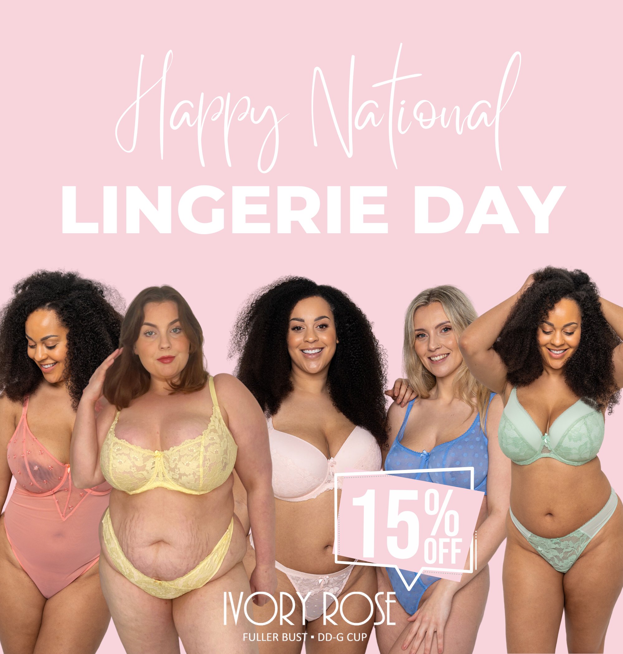 Ivory Rose Lingerie on X: It's National Lingerie Day! Today's the day to  revamp your underwear drawer. Get some vibrancy in time for the summer.  Celebrate National Lingerie Day today and save