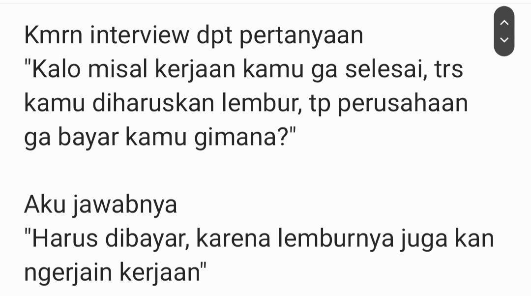 worksfess's tweet photo. Cw//interview

Wrk! Kalo kaya gini harus jawab apa ya? Sender abis ngomong gitu udh ga dihubungin lagi, https://t.co/MoMSVMdeLa