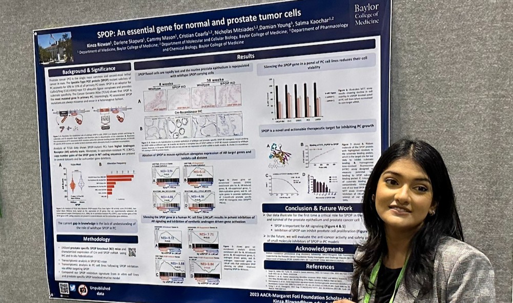 PhRMAfoundation's tweet photo. PhRMA Foundation predoctoral awardees @LowderDallin &amp; @RizwanKinza of @bcmhouston presented their research at the recent @AACR #AACR23 meeting. We love to see Foundation awardees sharing their work and networking at scientific conferences! https://t.co/8ksklroHaq