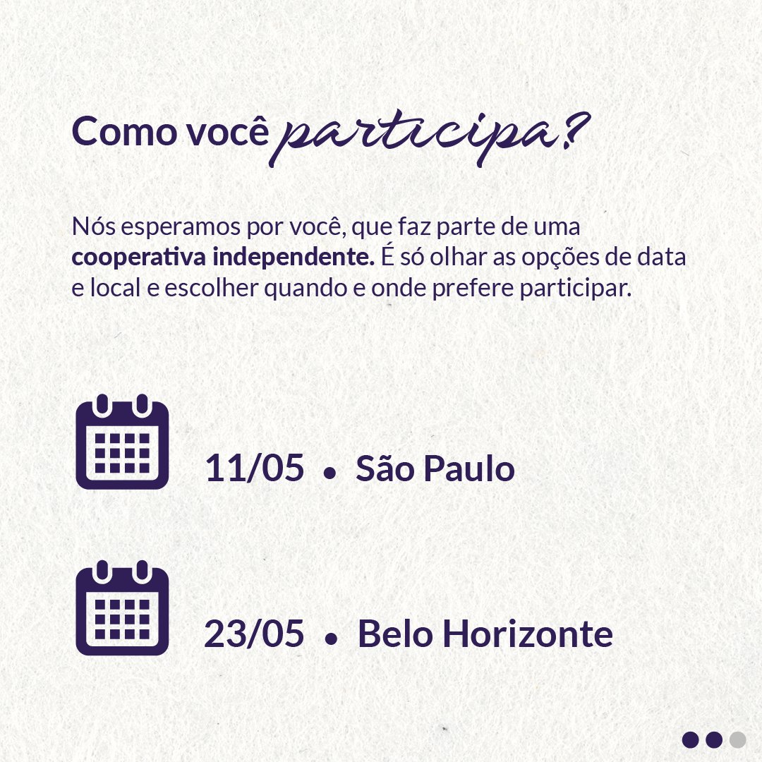confebras's tweet photo. Essa etapa será presencial e as cooperativas podem escolher entre duas datas: 11/05, em São Paulo; ou 23/05, em Belo Horizonte.

 Faça já sua inscrição pelo link
 👉 https://t.co/Xo9QEoZ0H1 https://t.co/LMT8O5dDRw