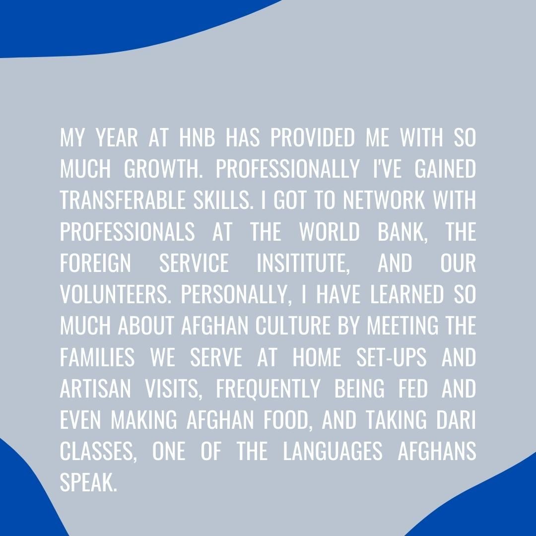 HNB_US's tweet photo. Amber, our TMA Americorps VISTA member helps develop and maintains the artisan program. Her favorite HNB memory was when HNB staff gathered together for food, no matter the occasion!  Thank you, Amber, for a great job! #homesnotborders #withrefugees #refugees https://t.co/47rPm4NsKR