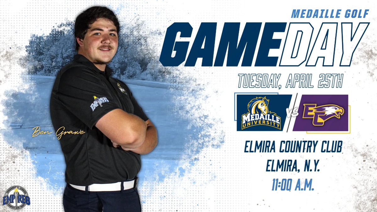 Let's Go Mavericks!! <a href="/MedailleGolf/">MedailleGolf</a> heads to Elmira, N.Y. for the Elmira College Spring Invitational!⛳🐴 

⏰ 11:00 A.M.
📍 Elmira Coutry Club

#GoMavs | #HorsePower