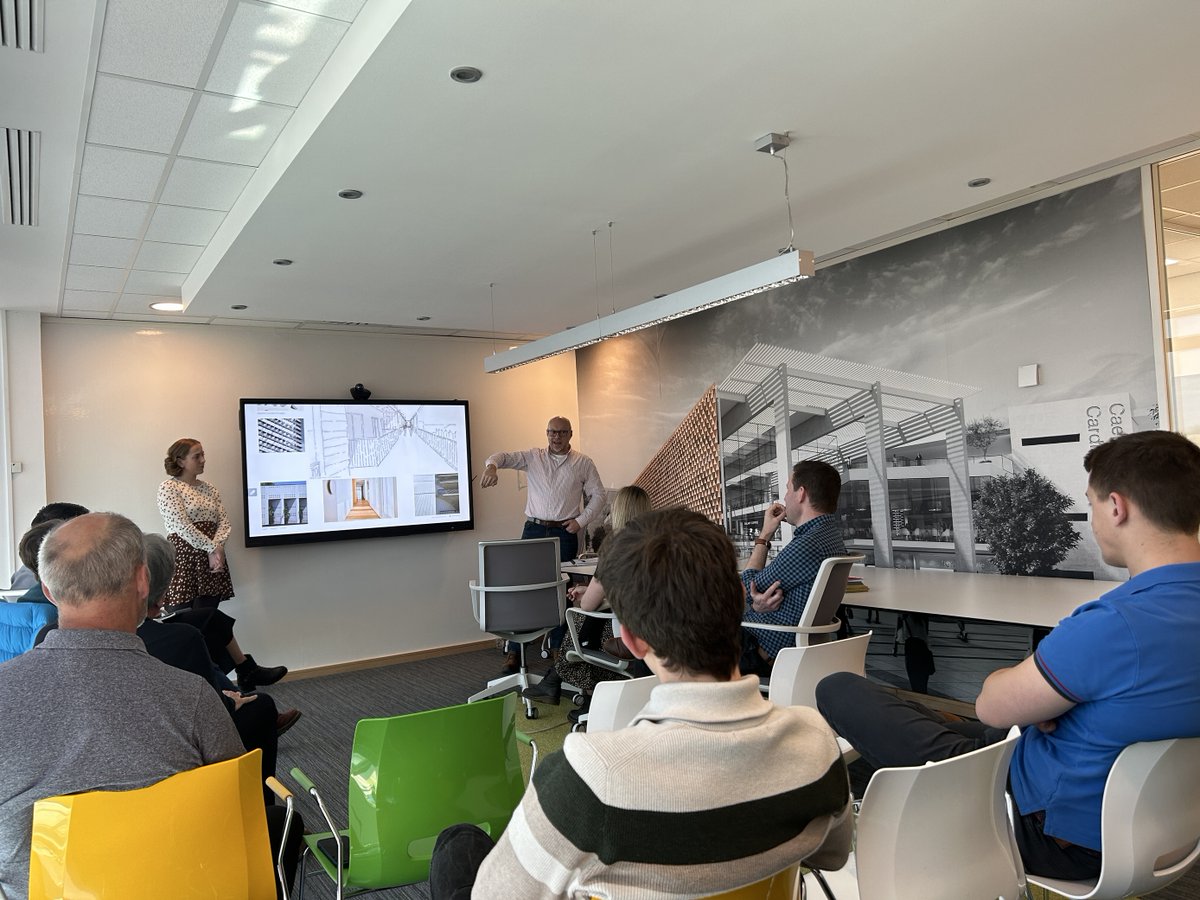 PDArchitects's tweet photo. Design review today at PDA Cardiff - up this morning is a mixed use regeneration project - great to get ideas from all the team #design #designreviews #ideas #sharing #creative https://t.co/T95mIdgWur