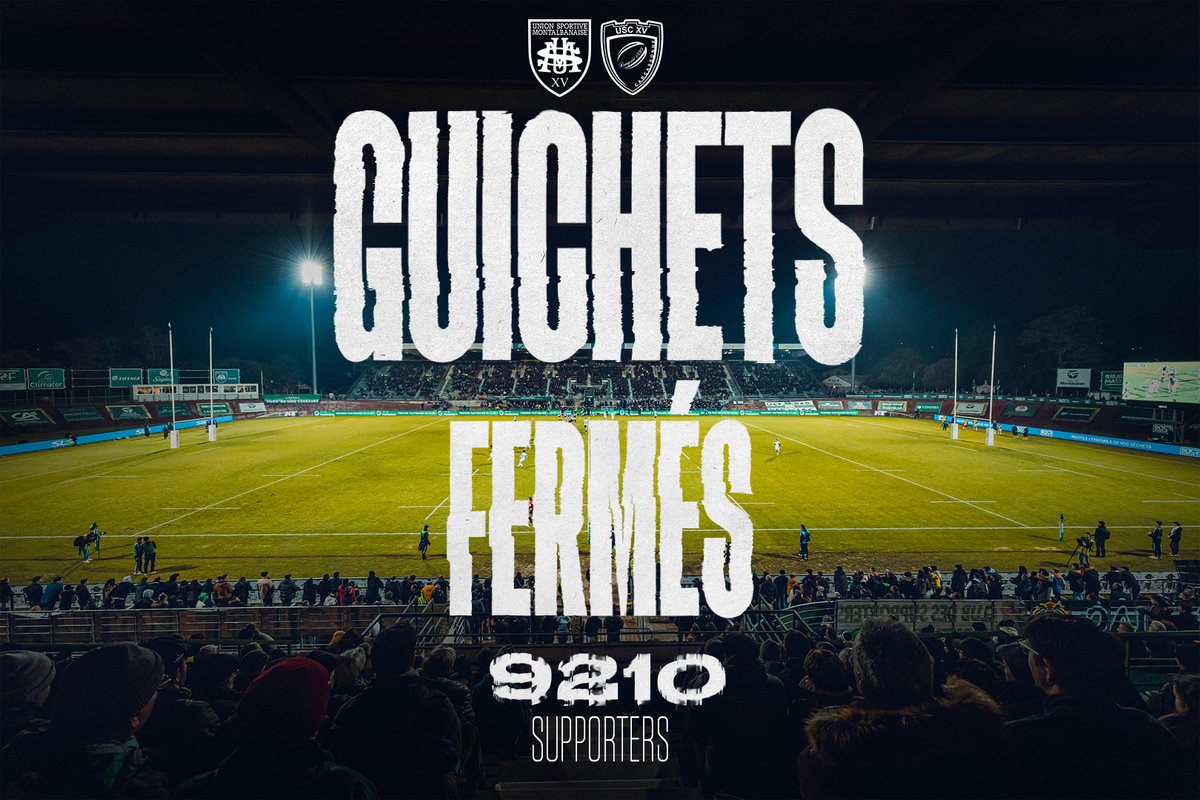 🚨🅖🅤🅘🅒🅗🅔🅣🅢 🅕🅔🅡🅜🅔🅢 🚨

C'est fait! La 𝒇𝒊𝒏𝒂𝒍𝒆 du maintien se jouera à Guichets Fermés Vendredi à Sapiac! Les 𝟗𝟐𝟏𝟎 places ont trouvé preneur 🔒

RDV Vendredi pour le match de la saison 🔥

𝐄𝐧𝐬𝐞𝐦𝐛𝐥𝐞 𝐧𝐨𝐮𝐬 𝐬𝐨𝐦𝐦𝐞𝐬 𝐩𝐥𝐮𝐬 𝐟𝐨𝐫𝐭𝐬