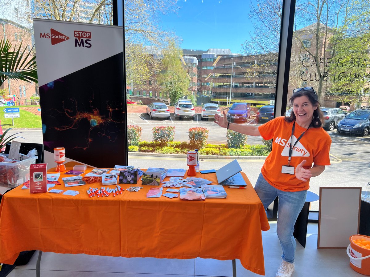 mscymru's tweet image. Mae'n #WythnosYmwybyddiaethMS ac rydym yn cynnal digwyddiad codi arian yn ein pencadlys yn derbynfa tŷ Brunel. Os hoffech chi ddarganfod mwy am MS, codi arian neu gael sgwrs gyda ni, rydyn ni yma tan 3pm, felly dewch draw!📷

#MSMakesMe #codiarian @mssocietyuk @mssocietycymru