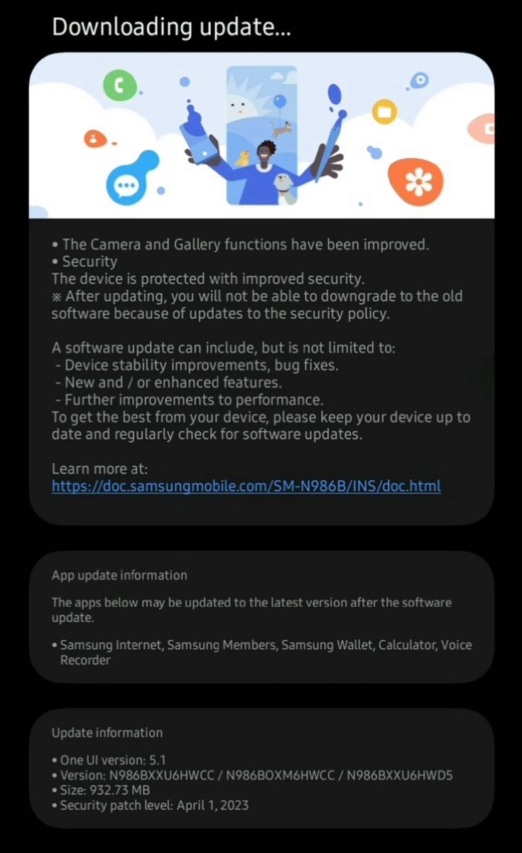 Galaxy Note 20 Ultra receives April patch update in India Just now..

Build: N986BXXU6HWCC/N986BOXM6HWCC/N986BXXU6HWD5

Congratulations 🎊 

#GalaxyNote20
#GalaxyNote20Ultra
#samsunggalaxy 
#GalaxyUpdates