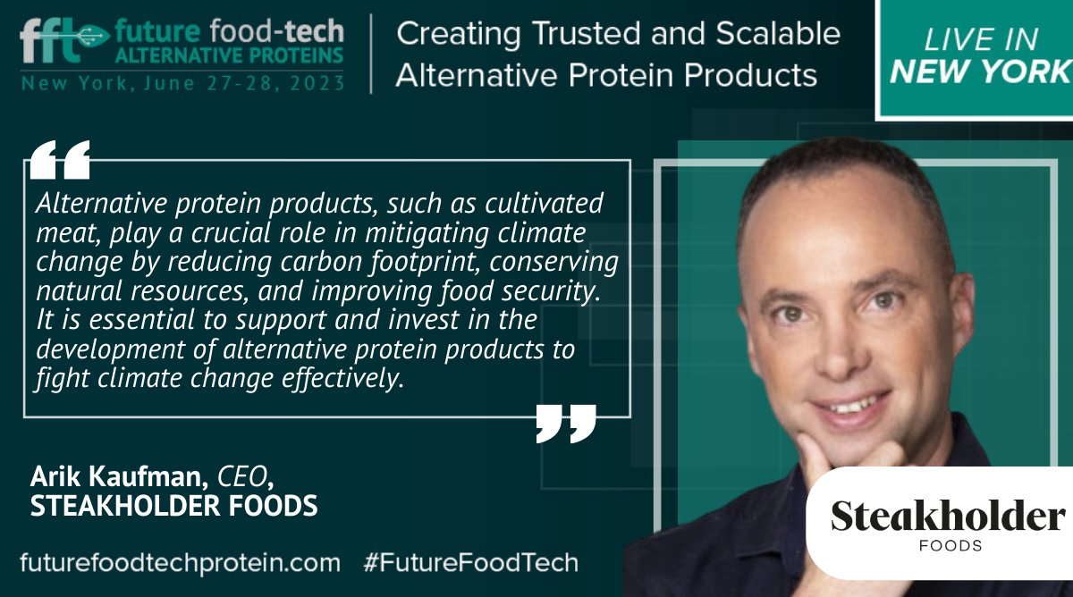 @stkhfoods CEO, @ArikKaufman shares what it takes to develop the cultivated meat market in an efficient and sustainable way.  

Hear from Arik and leading food innovators on scalability in manufacturing novel foods at in #NewYork this June. Find out more: bit.ly/40C5LWU
