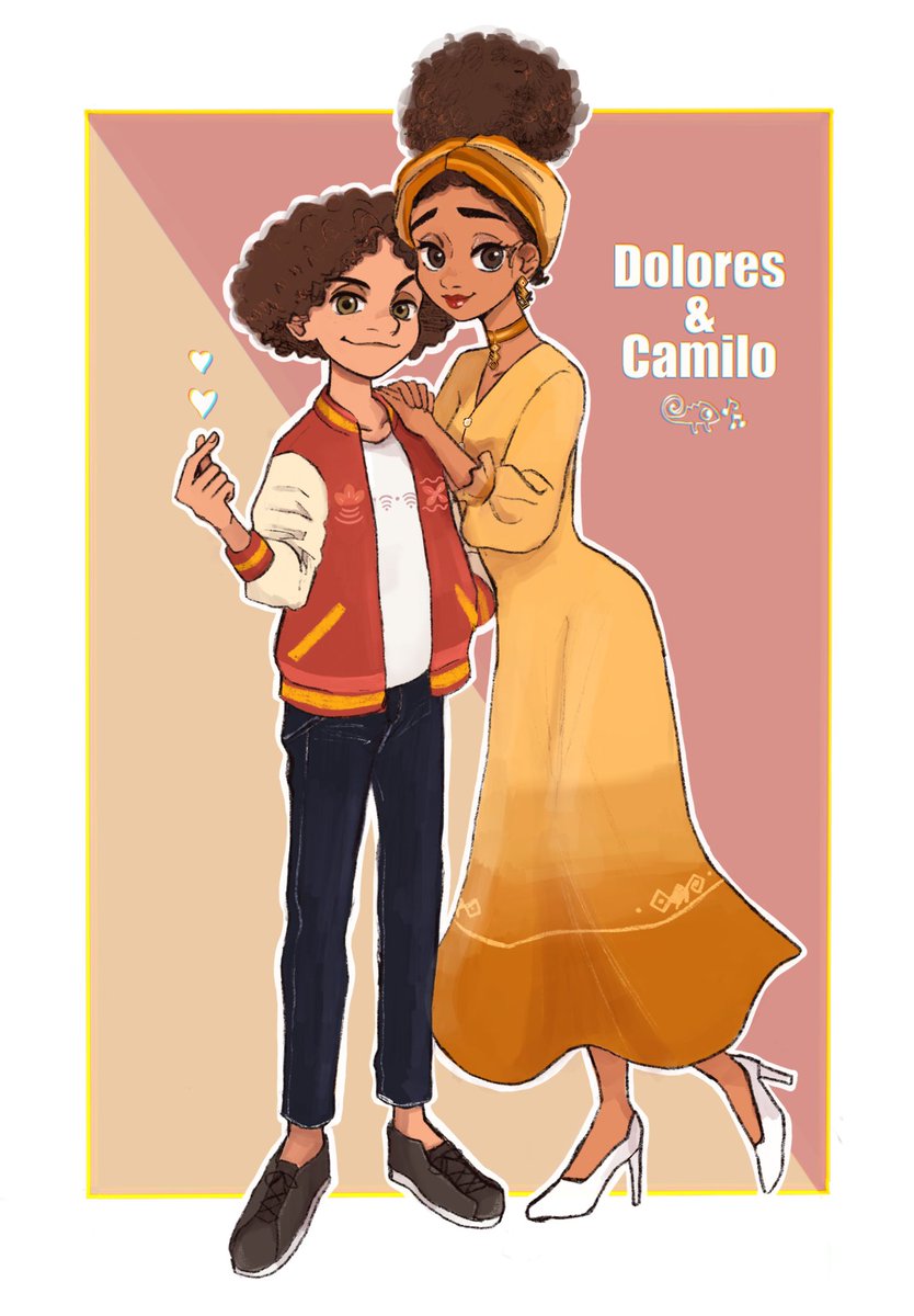 ドロレスとカミロ🫰👠👗✨
#camilomadrigal #doloresmadrigal
#encantofanart