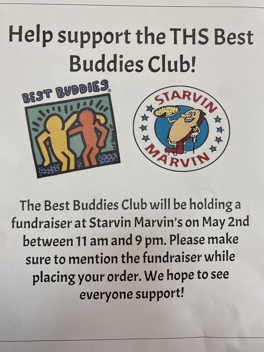 Come support the best buddies club! May 2nd
