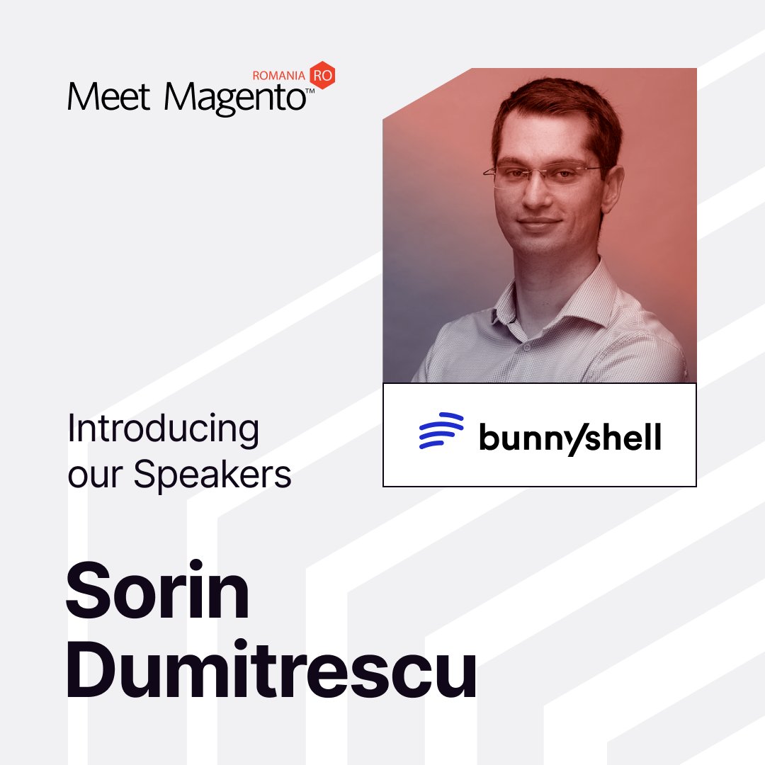We would like to give a warm welcome to Sorin Dumitrescu from BunnyShell, on the #mm23ro stage! 

We are excited to learn from his experience and we know that their insights will be invaluable to all those in attendance at this year's #mm23ro!

 bit.ly/MeetMagento202…