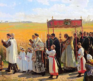 father_rmv's tweet photo. Today is also traditionally the Major Rogation Day also called the Greater Litanies. While no longer included in the Universal Calendar, Rogation Days can still be observed by the faithful. These were formerly days of fasting and penance, and there were special liturgies and processions for this day.

What are Rogation Days? From Father John Hardon: "Rogation Days are prescribed days of prayer and penance in spring. Two sets of rogation days were kept since early Christian times: the Major Rogation on April 25, the Feast of St. Mark; and the Minor Rogations on the last three days before Ascension Thursday. They were instituted to appease divine justice, ask for protection, and invoke God's blessing on the harvest. The Litany of the Saints was chanted in procession and the Rogation Mass followed. The feast of St. Mark, as the more ancient, was also called the Greater Litanies."