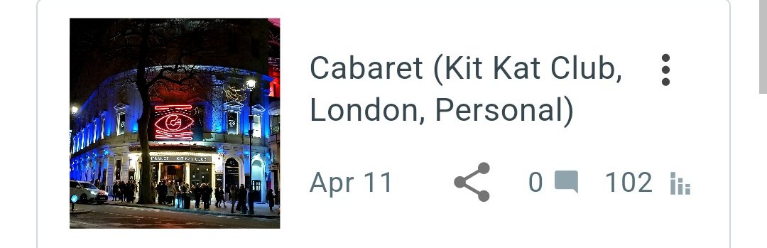 So pleased to say that my review of Cabaret @kitkatclubLDN is the first to surpass 100 views!!! 🤩

Thank you so much to everyone that has supported Jackstage so far, only more exciting things to come! ✨️

jackdavxy.blogspot.com 

#theatrereview @jackdavxy