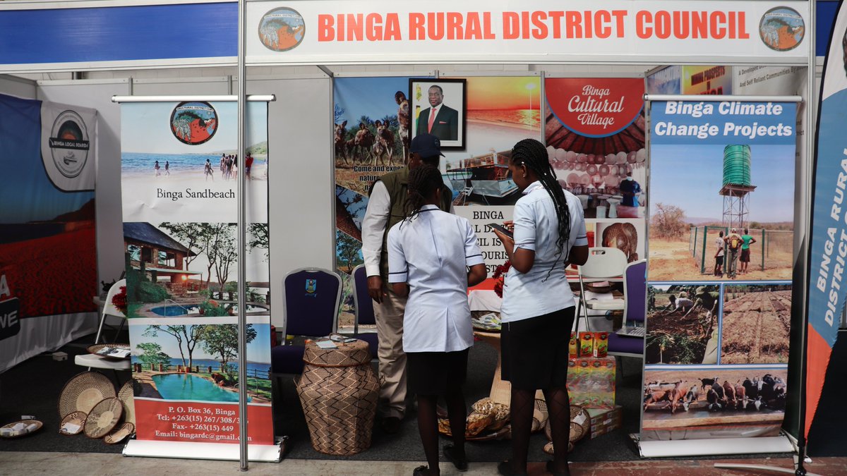 ARDCZW's tweet photo. The @ZITF1 has kicked off and your Rural District Councils (RDCs) are there! Visit the stands in Hall 2A and see some of their developments and innovations. We have a lot to share with you. @ChikombaRural @cheguturdc @UmzingwaneDist1 @bingardc @InfoMinZW @nickmangwana https://t.co/T0MG0XZmtY