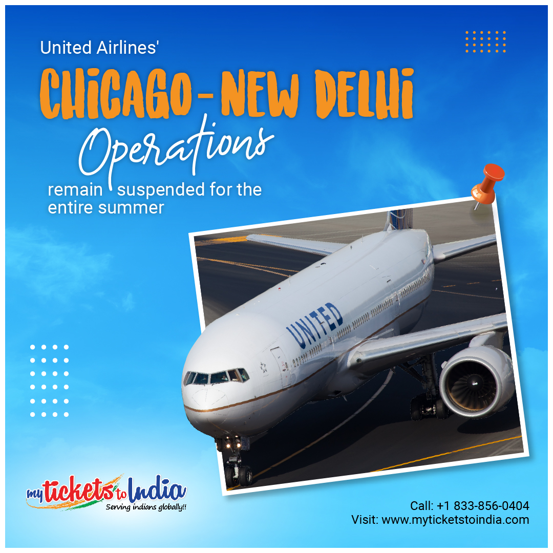 The airline may resume the #Chicago-New Delhi operations in October-end.

The suspension also means the #airline only has one #flight operation, between #Newark & New Delhi, for the time being.

#unitedairlines #cheapflightstoindia #chicagotodelhi #sanfranciscotodelhi #ustoindia