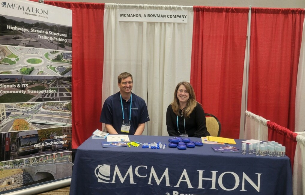mcmahonassoc's tweet photo. We are having a great time at @PSATS  this week! The McMahon team is here until 1:30 pm today. Visit us at booth #7 to hear what's new and how we can assist your project needs. #PSATSconf23 #PSATS https://t.co/d1v9LzHS5b
