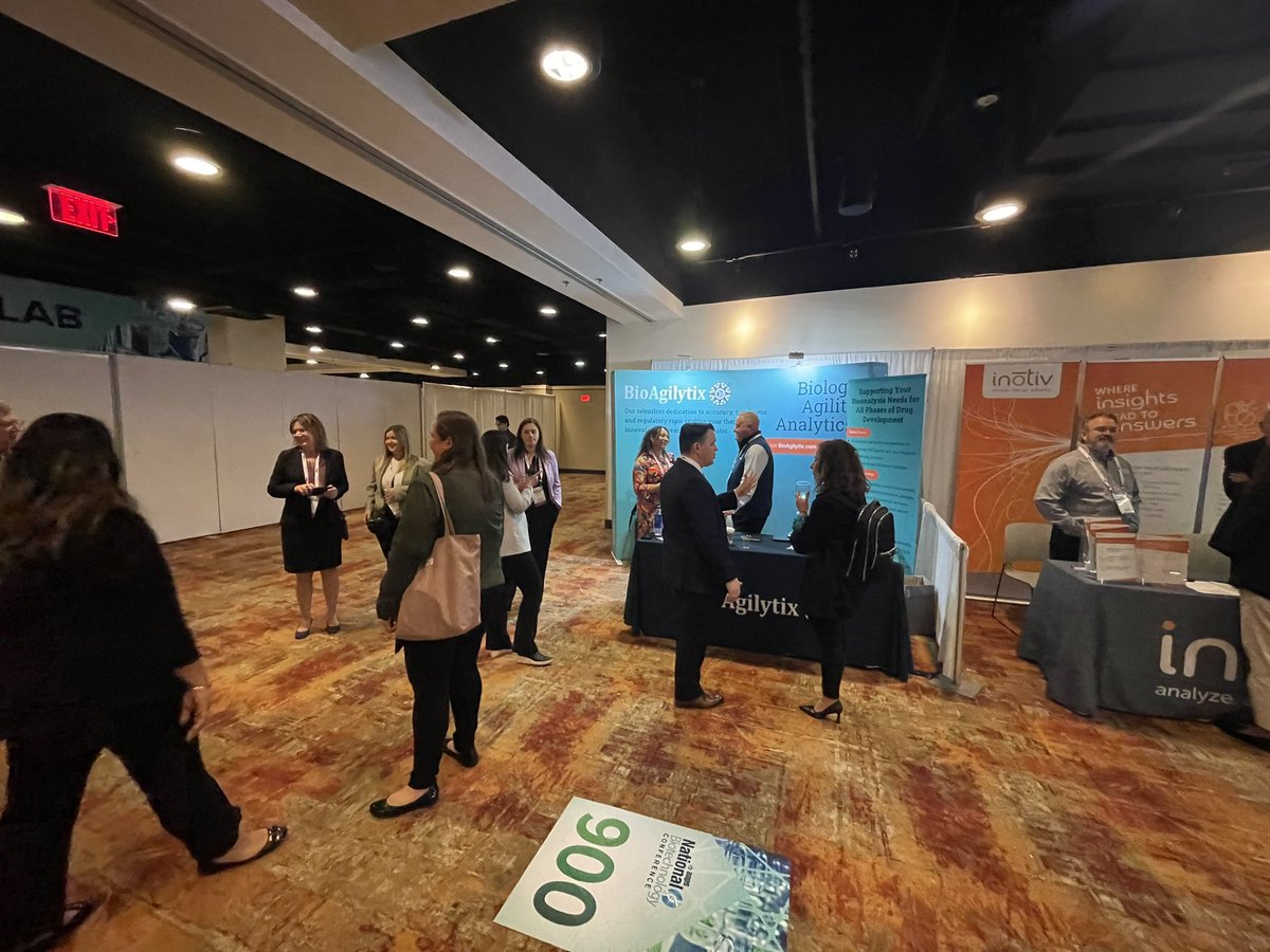 stoyoy's tweet photo. Stop by on the last day of #nbc2023 @AAPSComms to meet your @BioAgilytix #bioanalytical lab team! https://t.co/mWqNpEGQ8v