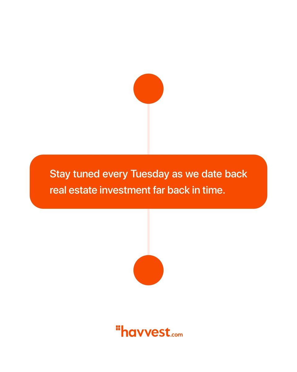HavVest's tweet photo. The journey of a thousand miles begins with one step. Let's trace the steps that have led us to our modern real estate with History Tuesdays.

#havvest #historytuesday https://t.co/3b6GjrP1ri