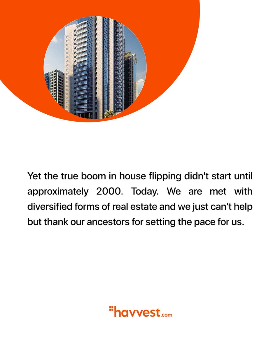 HavVest's tweet photo. The journey of a thousand miles begins with one step. Let's trace the steps that have led us to our modern real estate with History Tuesdays.

#havvest #historytuesday https://t.co/3b6GjrP1ri