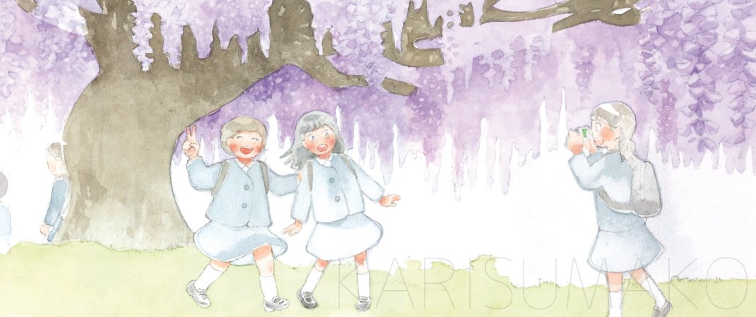 「春の 」|雁須磨子のイラスト