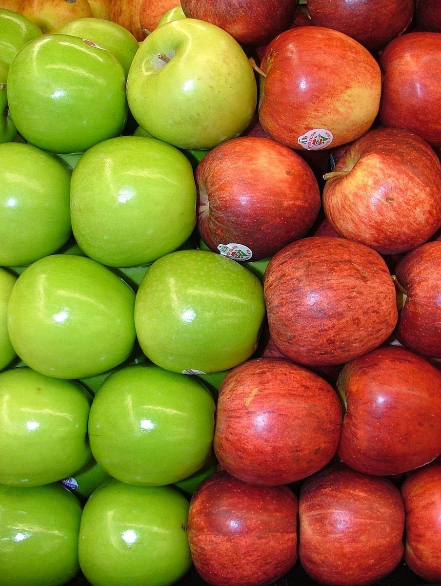 Definamos esto de una vez manzana verde o manzana roja?