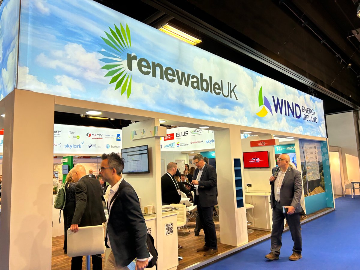 ORECatapult's tweet photo. Day 1 at @WindEurope Copenhagen is thoroughly underway, we’re all set up at the UK Pavilion (Stand C1-B43) Drop by and speak to us about how you can collaborate with ORE Catapult on #offshorewind, #floatingwind, #testing, #robotics, #nextgenturbines and #SmartO&amp;M!
#windeurope2023 https://t.co/0Hn9CUY4x4