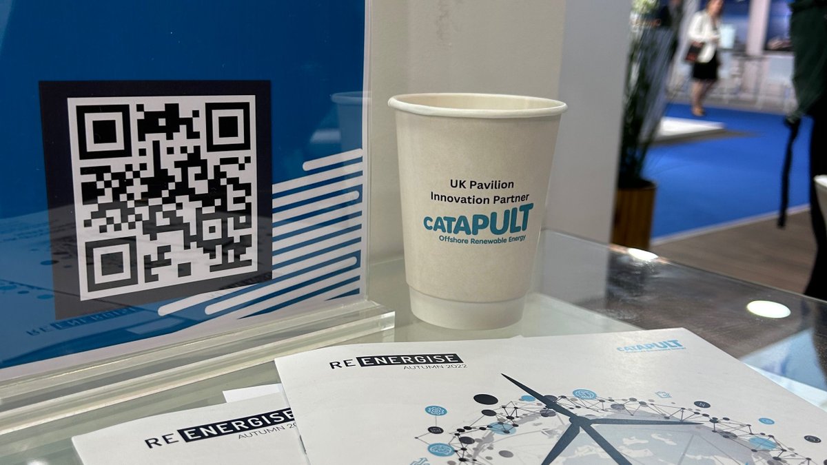 ORECatapult's tweet photo. Day 1 at @WindEurope Copenhagen is thoroughly underway, we’re all set up at the UK Pavilion (Stand C1-B43) Drop by and speak to us about how you can collaborate with ORE Catapult on #offshorewind, #floatingwind, #testing, #robotics, #nextgenturbines and #SmartO&amp;M!
#windeurope2023 https://t.co/0Hn9CUY4x4