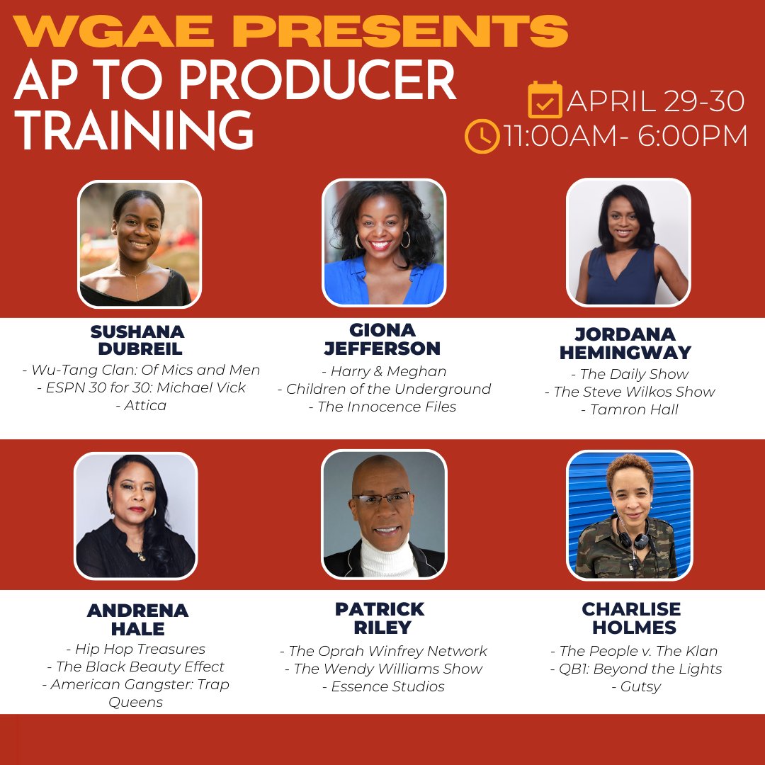 I've been selected for the writers guild of America's east 2023 AP to producer training program. Excited to network & take my producing skills up a notch towards a more industry standard
#wgaeast #writersguild #producer #ap #filmmaker #triplethreat #multihyphen #writer #director