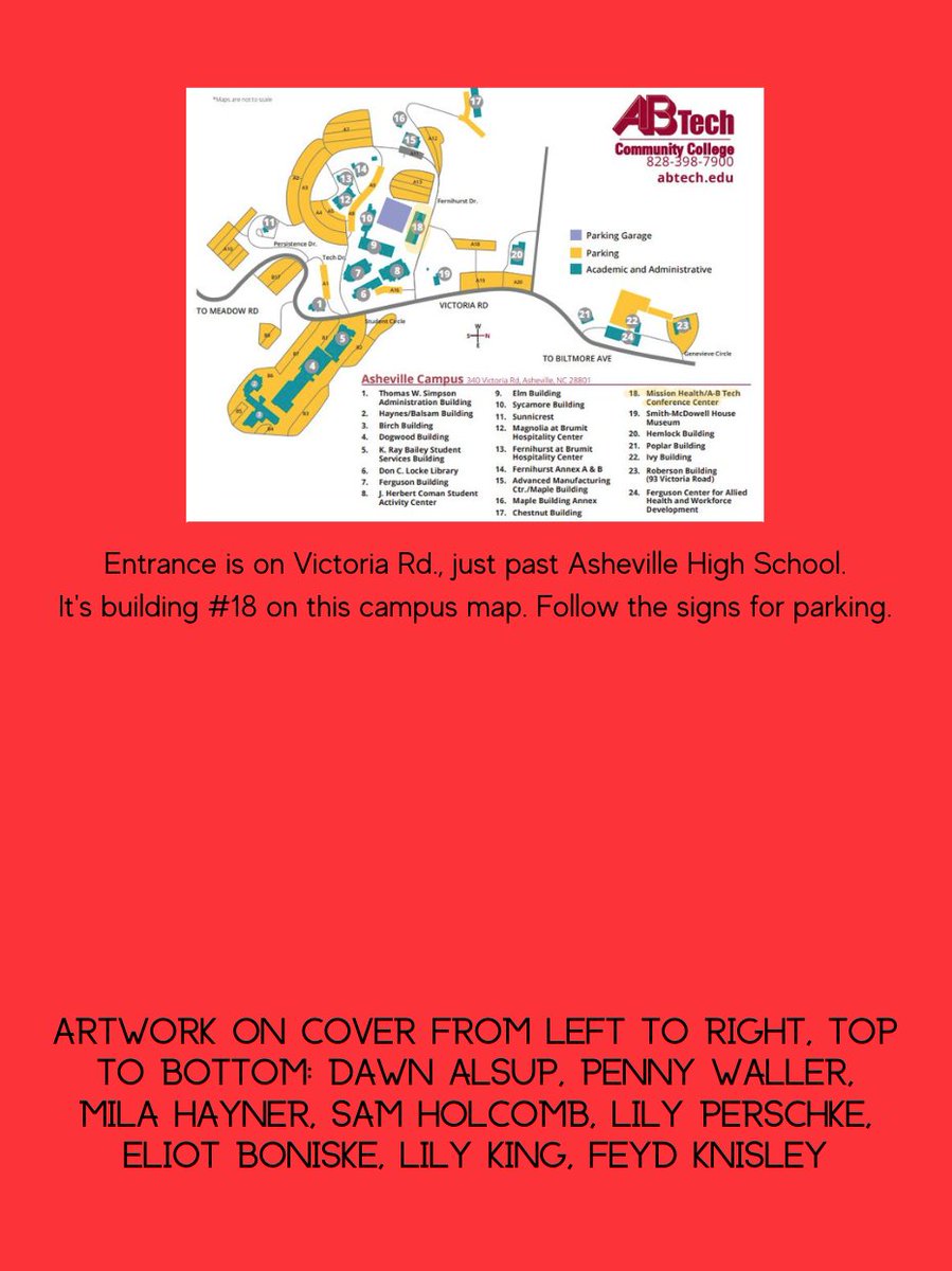AVLCitySchools's tweet photo. You are invited to the Asheville City Schools 2023 Art Show! The event will take place on Wednesday, May 24th, from 4:30 PM - 6:30 PM at AB Tech Community College inside the Mission Hospital/AB Tech Conference Center. The address is 16 Fernihurst Drive in Asheville.

This is an excellent opportunity for parents, guardians, and community members to see all the fantastic work students have done this year in their art classes.

#ACSCougarPride