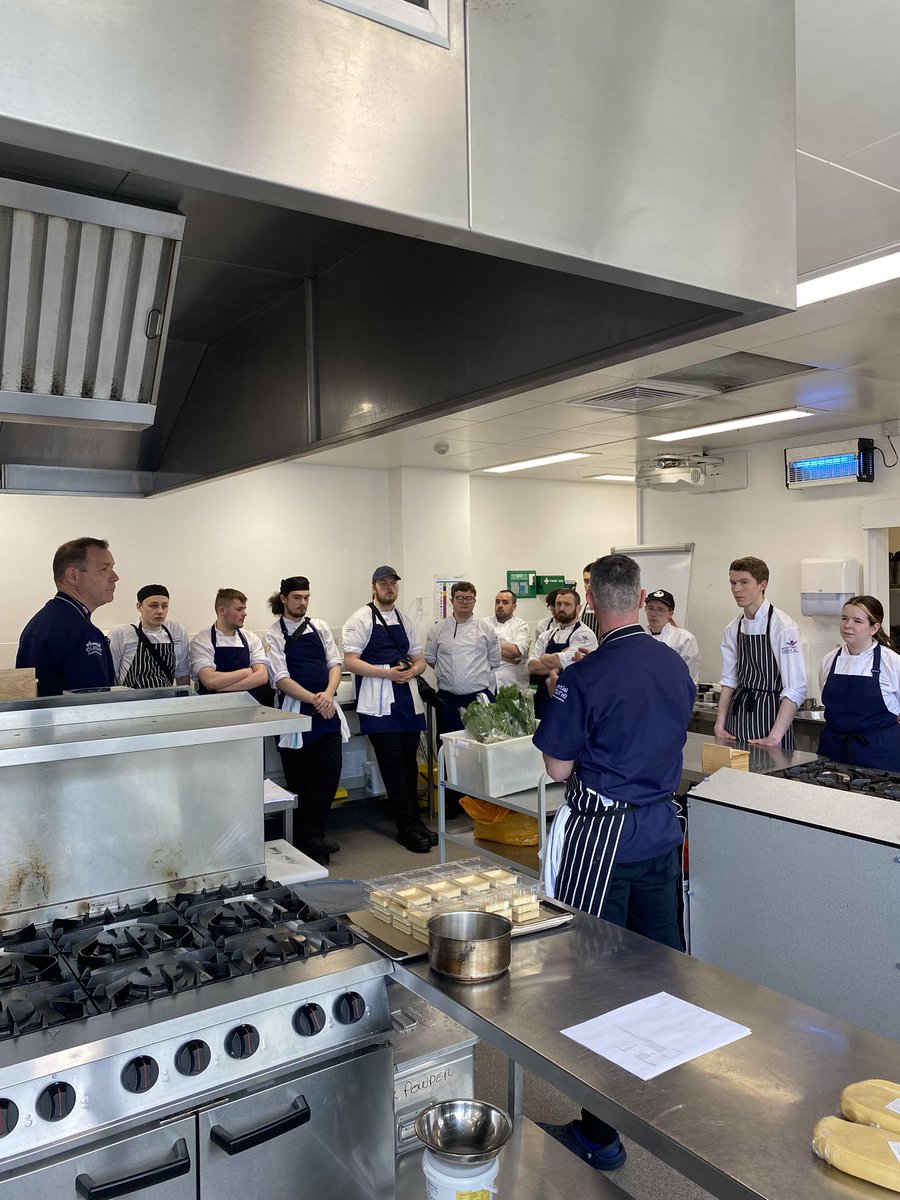 That’s the chef’s from Essential Cuisine briefing the Students about tonight’s 6 course tasting menu. <a href="/WestLoCollege/">West Lothian College</a>