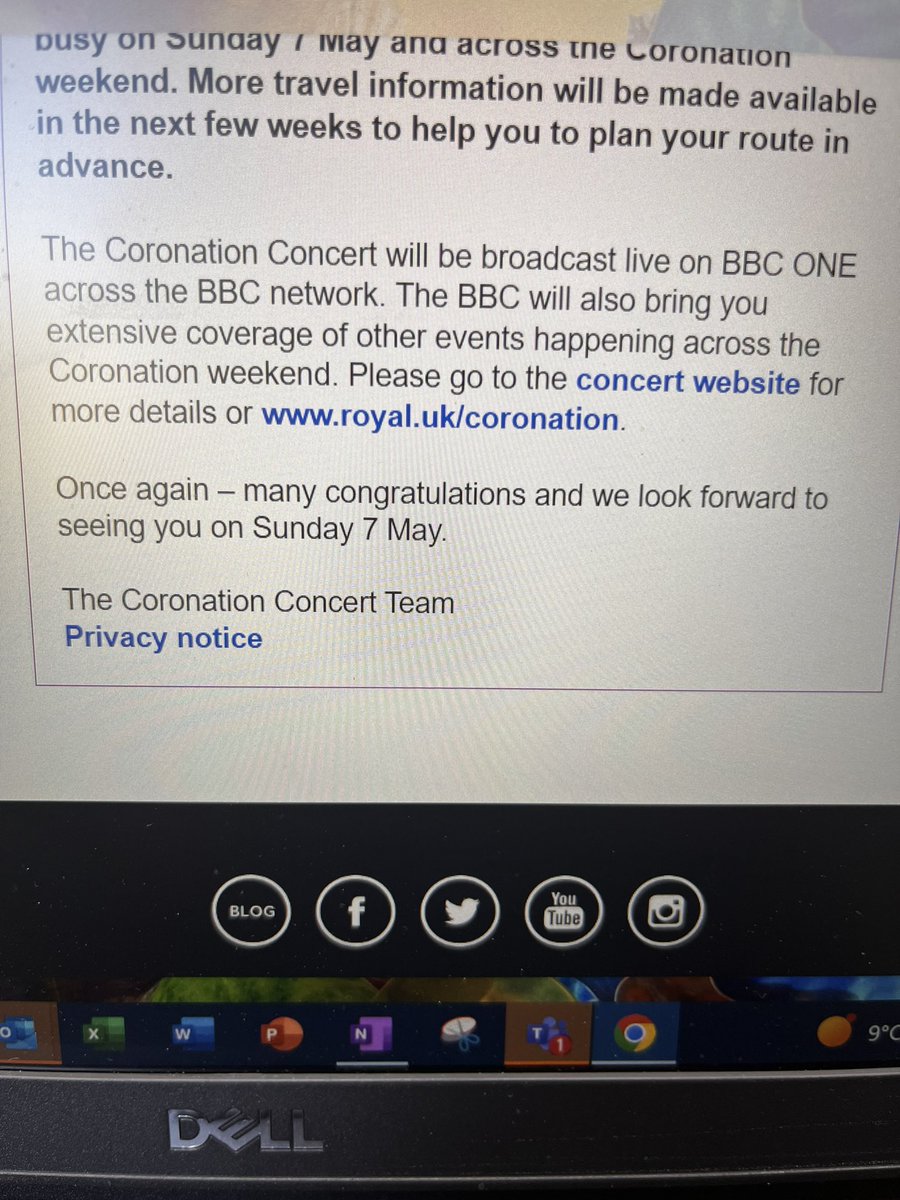 Congratulations and look forward to seeing you… it seems not, this is terrible to get peoples hopes up then have no tickets.. #coronationconcert