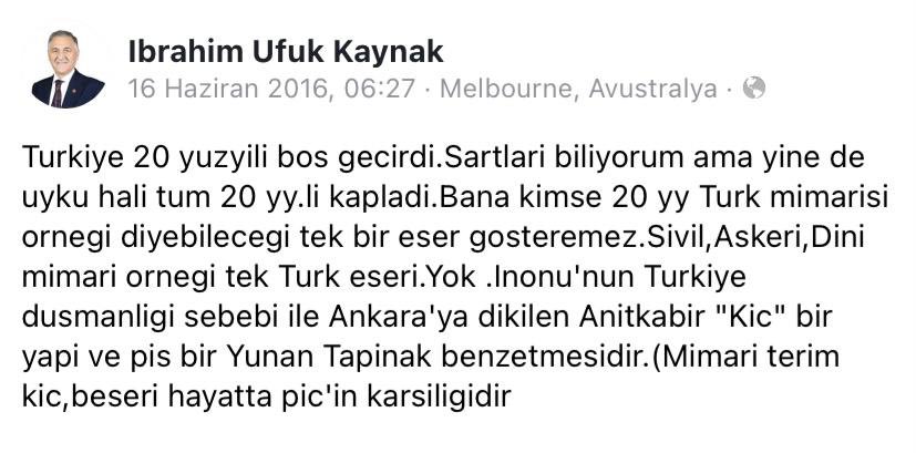 Anıtkabir’e küfreden bu hadsiz, AKP’nin Ordu Milletvekili adayı! Yazıklar olsun.

“Yerli ve milliyiz” diyenlerin gerçek yüzü budur! AKP bu adayı kendisine yakıştırabilir ama Ordu halkı bu ahlaksızlığı kabul etmez.