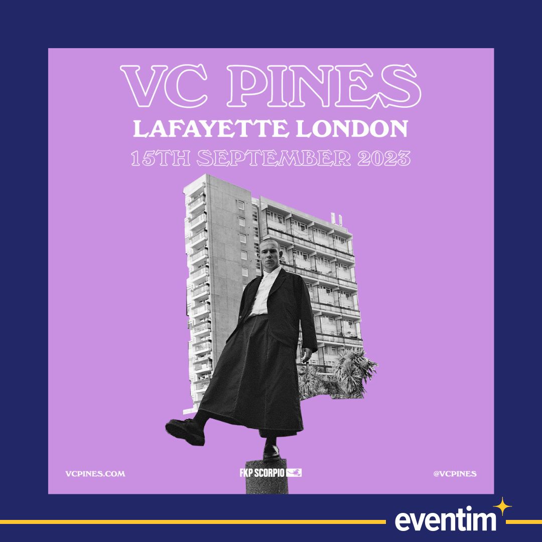 DON'T MISS! 🌆 <a href="/vcpines/">VC Pines</a> at <a href="/LondonLafayette/">LafayetteLondon</a> this September! 

The artist recently released his latest single, Dangling.

🎟️ bit.ly/3oKO62g

<a href="/FKPScorpioUK/">FKP</a>