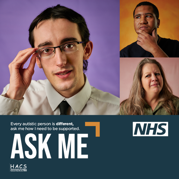 CNWLNHS's tweet photo. April is  #AutismAcceptanceMonth, and we’ve been raising awareness of the difficulties autistic people face when they attend an appointment and the importance of asking an autistic person how they need to be supported when they visit services. @HACSCharity https://t.co/ohMAWvMJmU https://t.co/rJ9Eh6DQlv