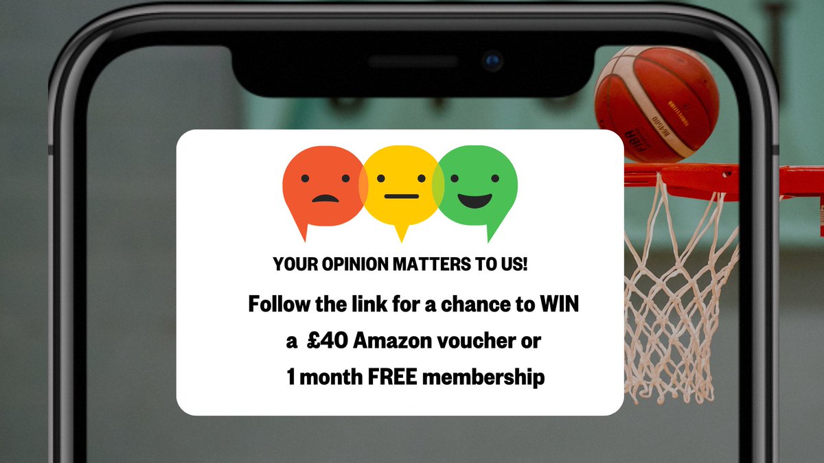 Please follow the link bit.ly/3ApBmk0 to fill the costumer satisfaction survey. Don't forget to give us your contact details at the end of the survey to enter a draw to win a £40 amazon voucher or a one month free membership 🍀 🤞 

Thank you for participating!