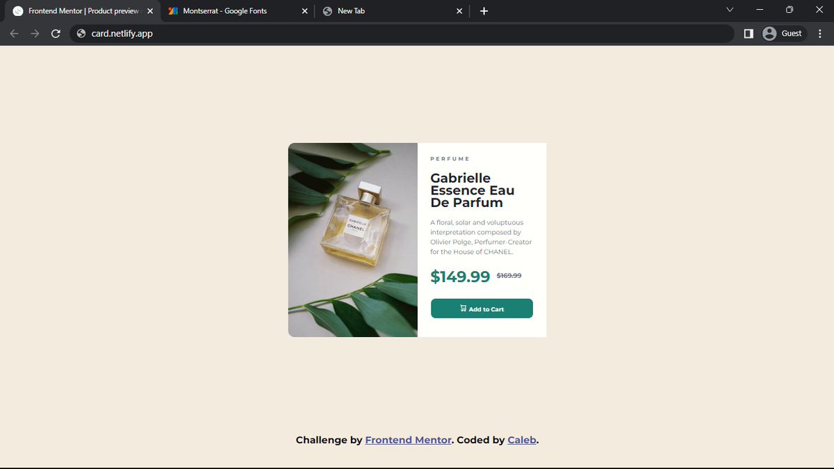 heyrapto's tweet image. Day 4 of #100daysofcodechallenge Finally Completed this product card challenge by @frontendmentor.

View my solution here🚀: frontendmentor.io/solutions/prod…

Other details in CS🤗