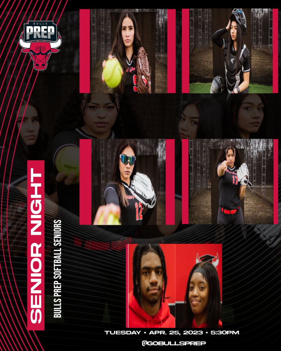 GoBullsPrep's tweet photo. Its Senior Night for Bulls Prep Softball tonight!  Come on out to Little Cubs Field at Humboldt Park for a @BeNobleLeague matchup against UIC College Prep.  First pitch is set for 5:30pm with Senior Night festivities at the conclusion of the game.

#WeOverMe https://t.co/osMejhwIwP