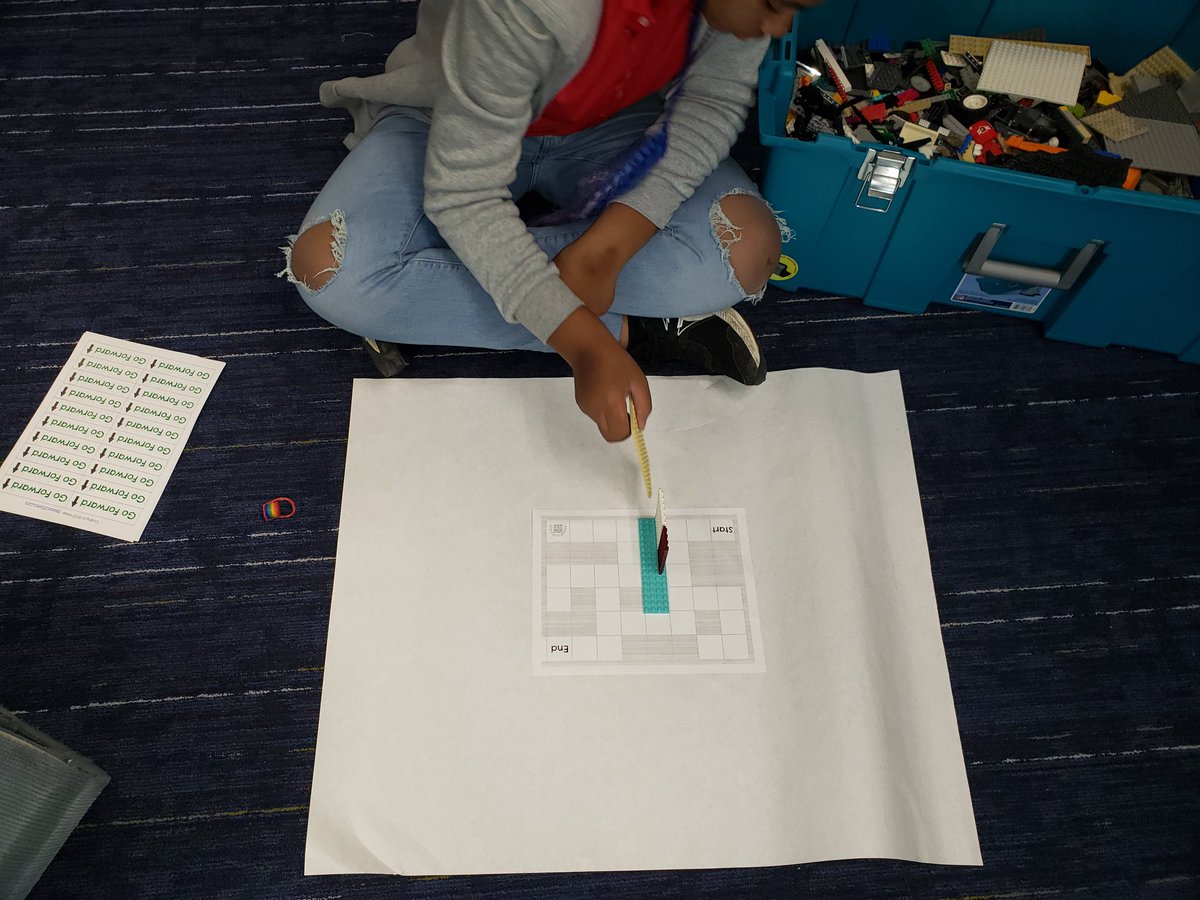 Team MARVELOUS continuing our unplugged coding activities. Lego coding maps are such fun! <a href="/TarynJRichard/">Taryn Richard</a> <a href="/WayneTwpSuper/">Dr. Jeff Butts</a> <a href="/SandersSELF/">Sanders SELF</a>