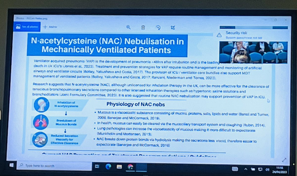 We have loved seeing two of our senior physios <a href="/AmySmith998/">Amy Smith</a> and Kate present their learning from their recent masters modules on non-invasive ventilation and respiratory care - we’re always trying to learn and improve our practice for patients 🤩