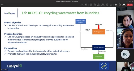 LifeANHIDRA's tweet photo. Past 18/04/23, the #EU projects from @LIFEprogramme, @LifeRECYCLO and #LifeANHIDRA, met. Main objectives & techs for #wastewater treatment + recycling were presented. Let’s keep the #water flowing!!
#EULife21 #CINEA_EU #EUGreenDeal
#Treewater @UniversiteLyon @Jeanologia @aitex_es https://t.co/qW4T5WTQit