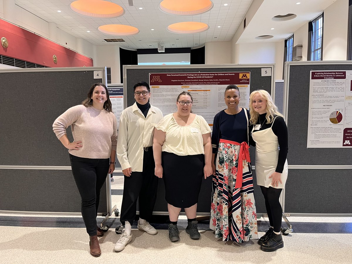 Culture and Family Life Lab (@ferguson_lab) on Twitter photo Our amazing undergrads are presenting at the <a href="/UMNews/">University of Minnesota</a> undergraduate research symposium right now! Here they are with mentors Dr. Ferguson and <a href="/SarahCGillespie/">Sarah Gillespie</a> <a href="/_lauren_eales/">Lauren Eales</a> <a href="/UMN_ICD/">UMN Institute of Child Development</a> Our amazing undergrads are presenting at the <a href="/UMNews/">University of Minnesota</a> undergraduate research symposium right now! Here they are with mentors Dr. Ferguson and <a href="/SarahCGillespie/">Sarah Gillespie</a> <a href="/_lauren_eales/">Lauren Eales</a> <a href="/UMN_ICD/">UMN Institute of Child Development</a>