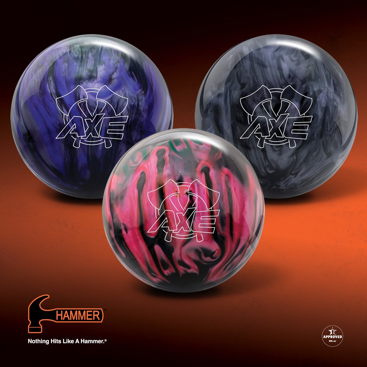HammerBowling's tweet photo. The new Axe is a perfect spare ball for a Hammer fan or an excellent option for a recreational bowler looking for their first ball. The Axe is one of a kind, using a harder, more durable reactive resin called Low Friction Reactive.
#HammerBowling #HammerAXE ๐ช 05.25.2023 https://t.co/Q8RTcJgPNr